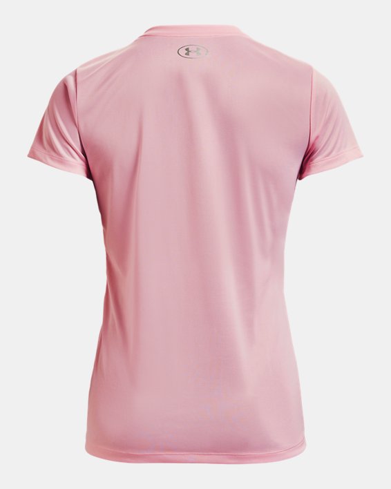 Camiseta con Cuello en V UA Tech™ para Mujer, Pink, pdpMainDesktop image number 5
